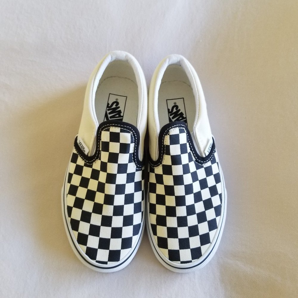 Vans NEW without box Checkerboard Slip-On Black/White Shoe Little Boy Size 1